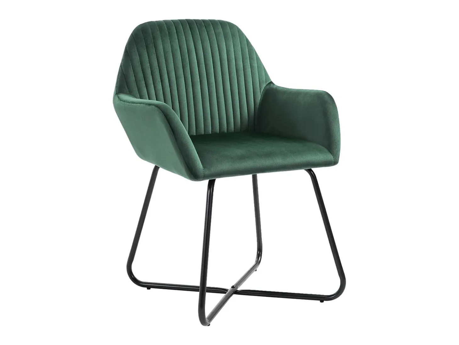 Sillas de comedor 6 unidades terciopelo verde