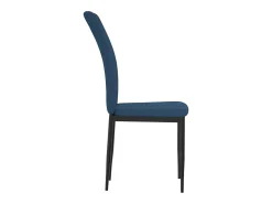 Sillas de comedor 4 unidades terciopelo azul
