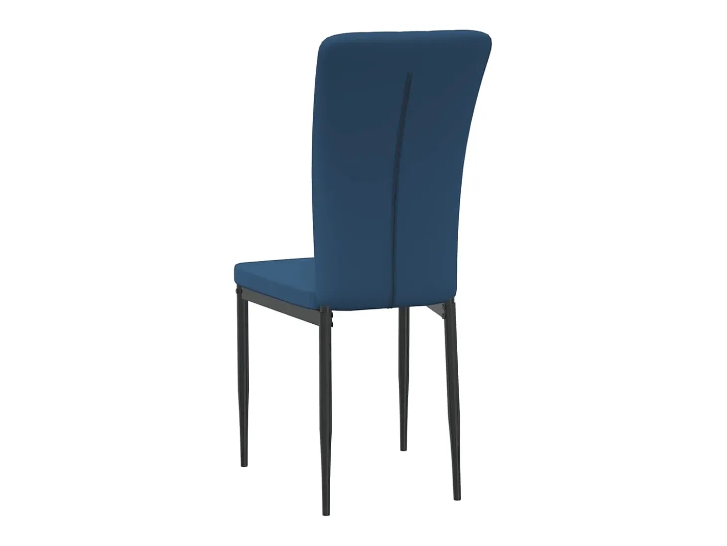 Sillas de comedor 4 unidades terciopelo azul