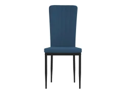 Sillas de comedor 4 unidades terciopelo azul