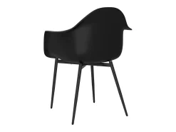 Sillas de comedor 4 unidades negras PP