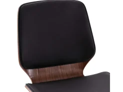Sillas de comedor 2 unidades cuero sintético negro
