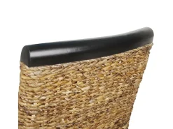 Sillas de comedor 2 unidades madera maciza de mango y abacá
