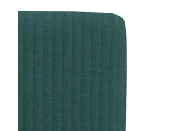 Sillas de comedor 2 unidades tela verde oscuro