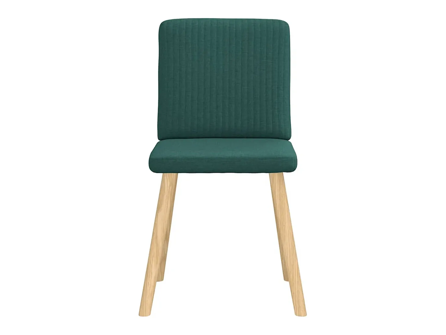Sillas de comedor 2 unidades tela verde oscuro