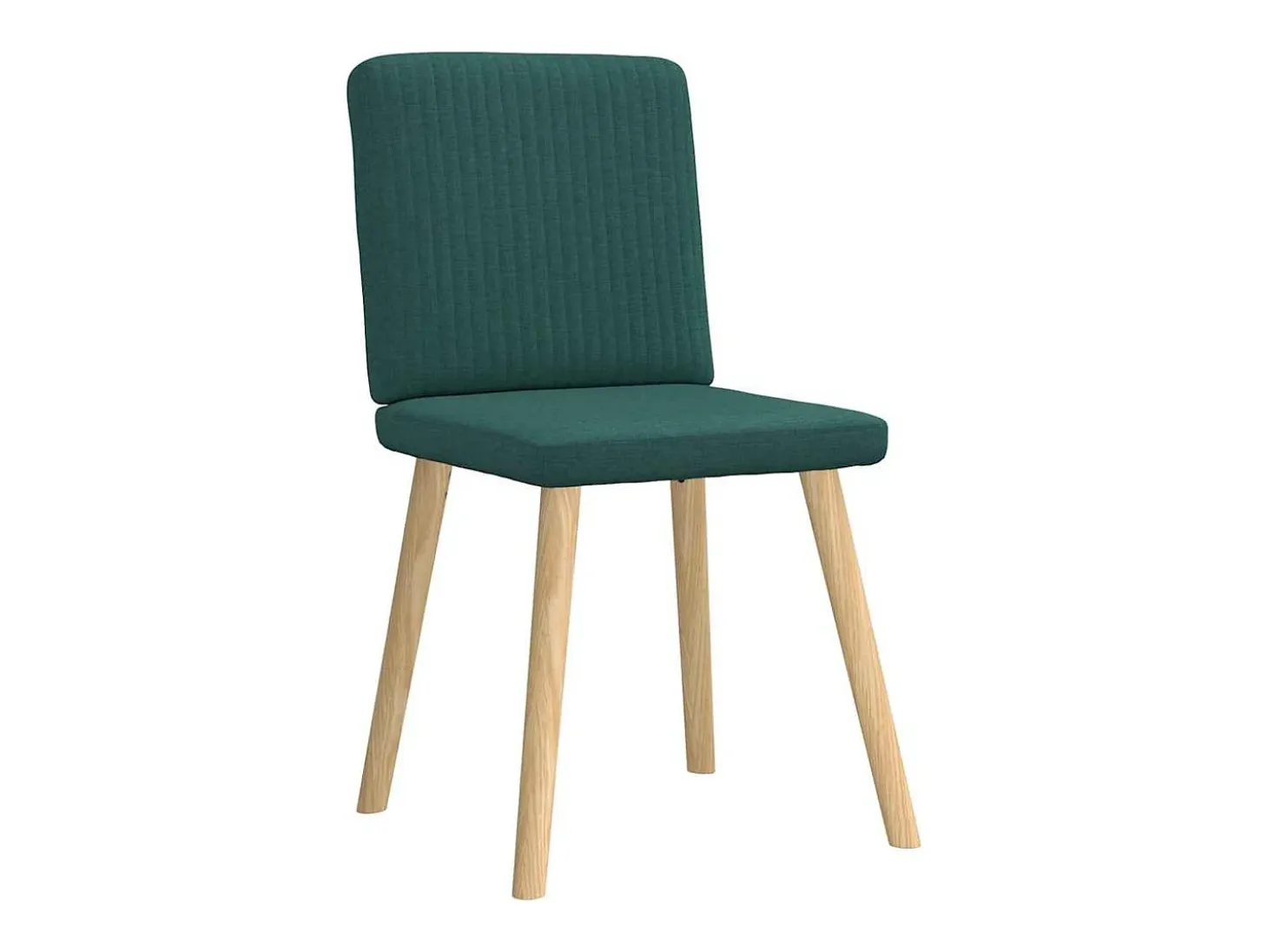 Sillas de comedor 2 unidades tela verde oscuro
