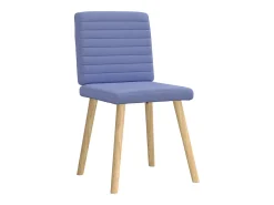 Sillas de comedor 2 unidades tela azul jeans