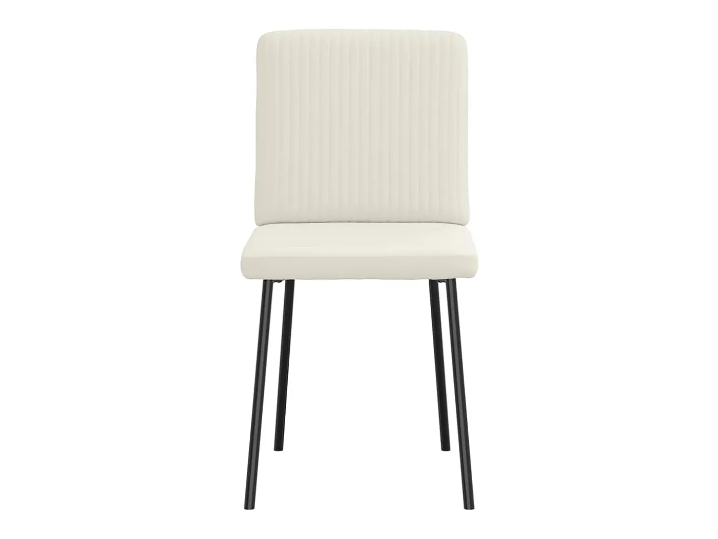Sillas de comedor 4 unidades terciopelo crema