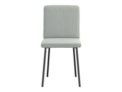 Sillas de comedor 2 unidades terciopelo gris claro