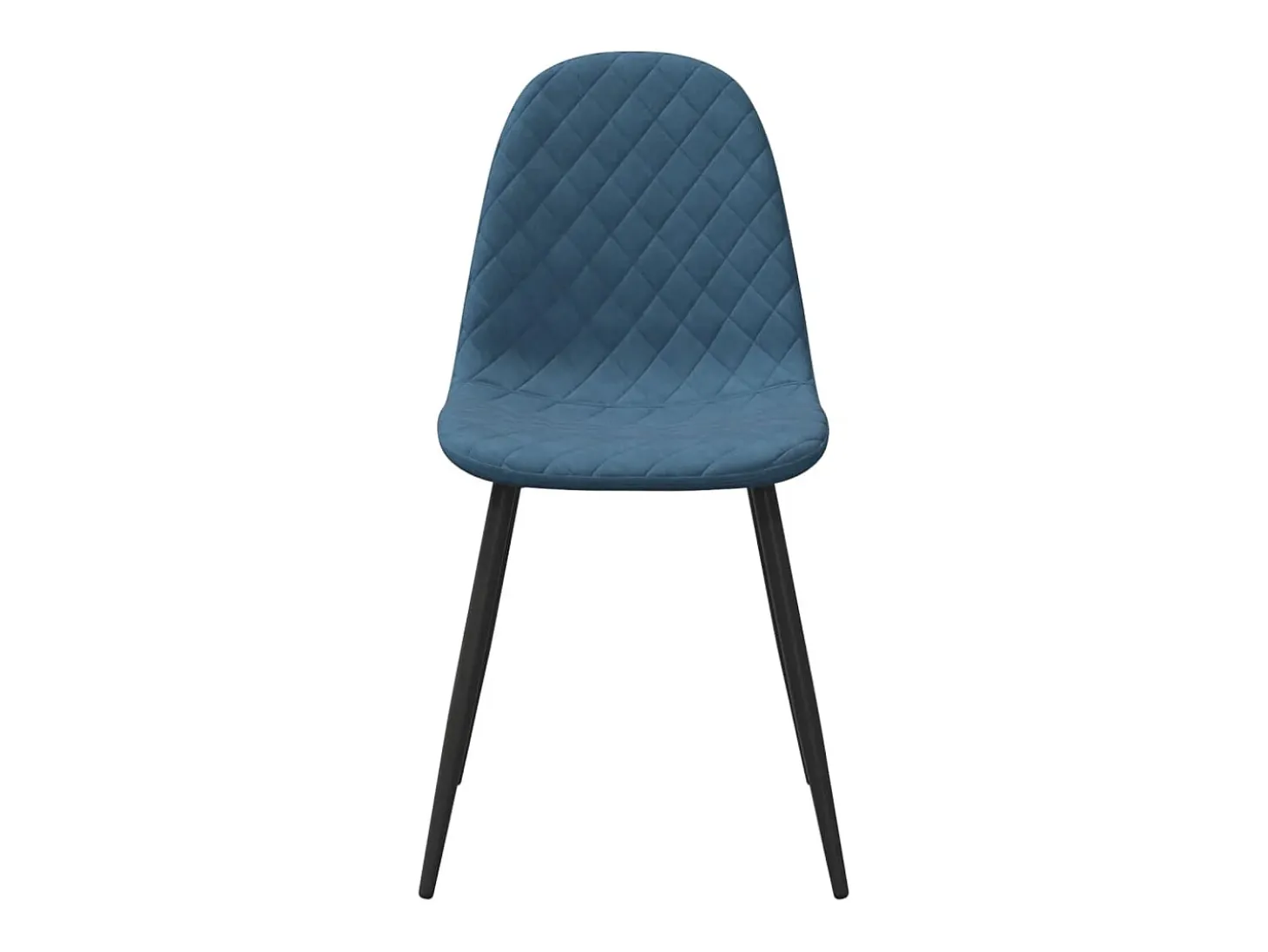 Sillas de comedor 2 unidades terciopelo azul