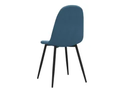 Sillas de comedor 2 unidades terciopelo azul