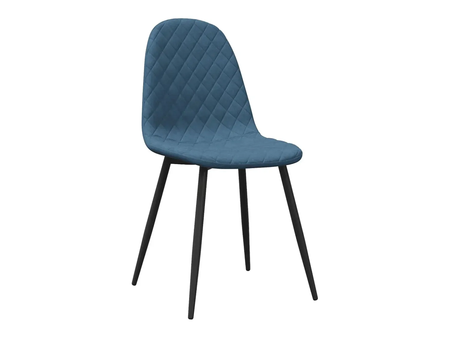 Sillas de comedor 2 unidades terciopelo azul