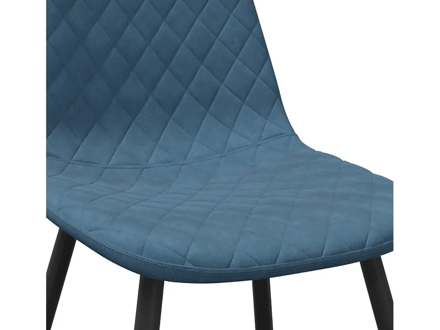 Sillas de comedor 2 unidades terciopelo azul