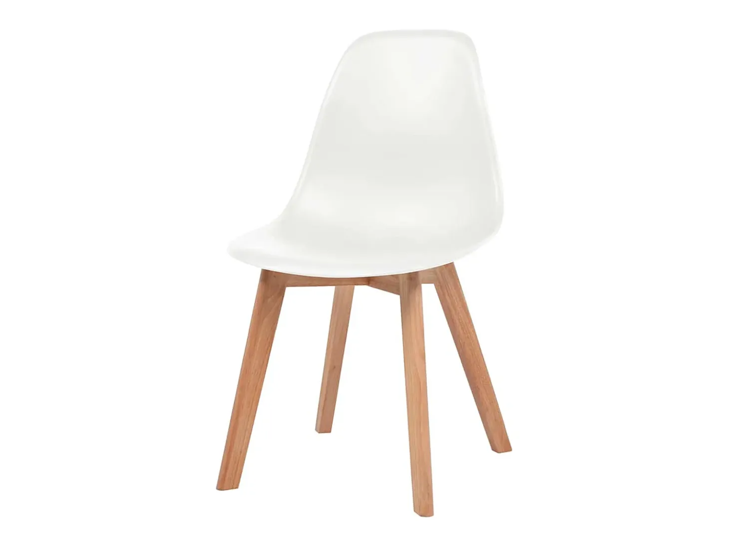 Sillas de comedor 6 unidades plástico blanco