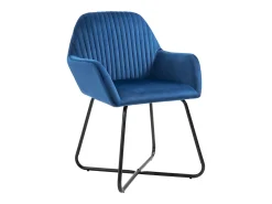 Sillas de comedor 2 unidades terciopelo azul