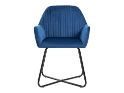 Sillas de comedor 2 unidades terciopelo azul