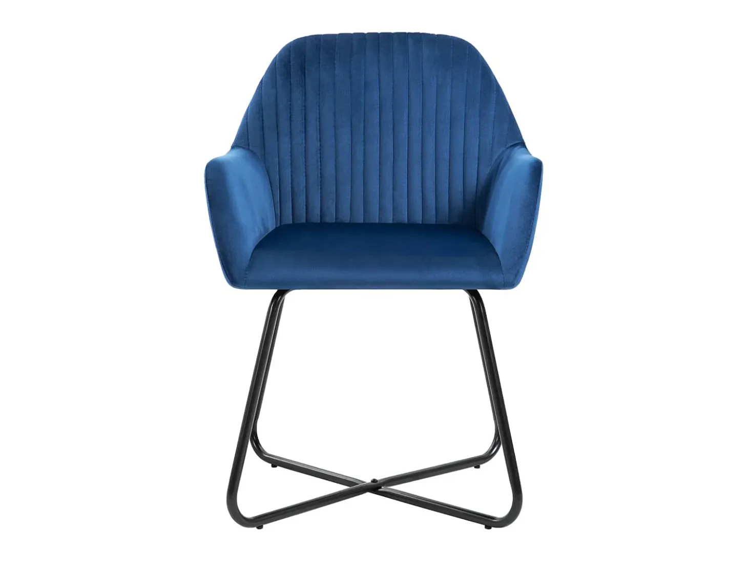 Sillas de comedor 2 unidades terciopelo azul