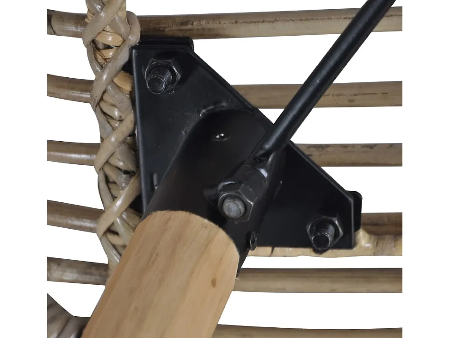 Sillas de comedor 2 unidades ratán natural marrón