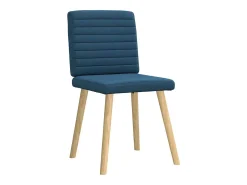 Sillas de comedor 2 unidades tela azul