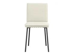 Sillas de comedor 4 unidades terciopelo crema