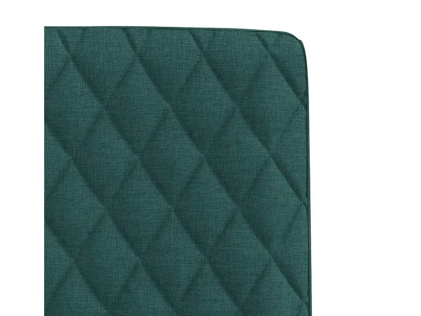 Sillas de comedor 6 unidades tela verde oscuro