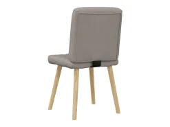 Sillas de comedor 4 unidades tela taupe