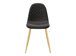 Sillas de comedor 4 unidades terciopelo negro
