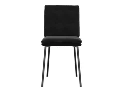 Sillas de comedor 2 unidades terciopelo negro