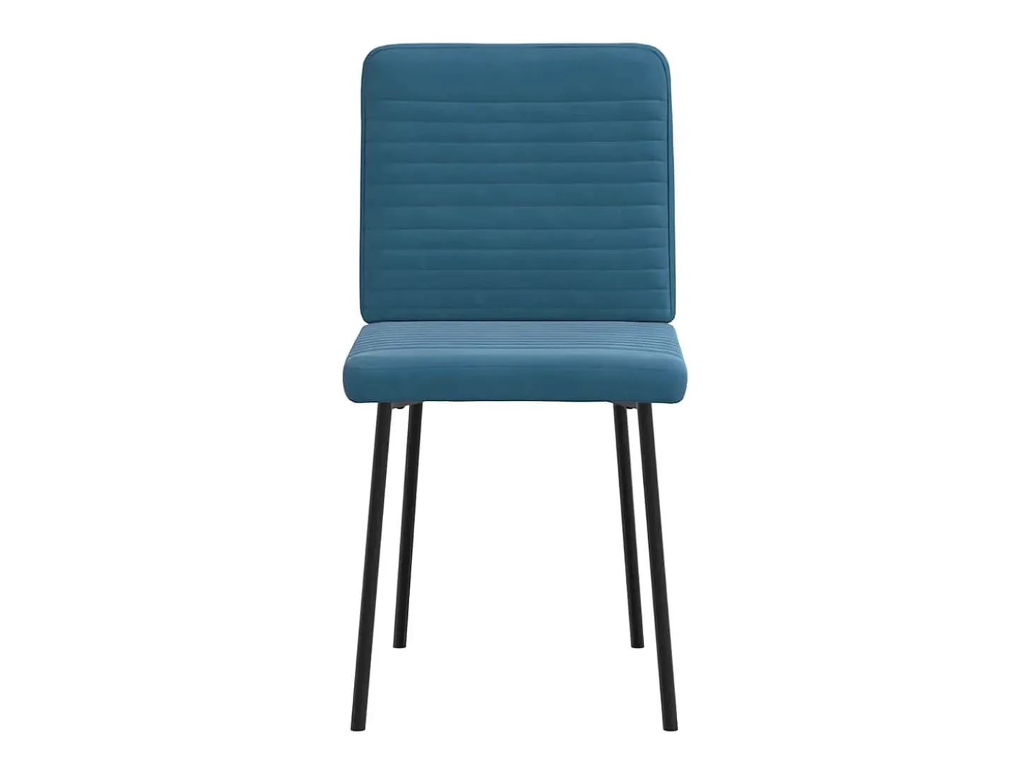Sillas de comedor 2 unidades terciopelo azul