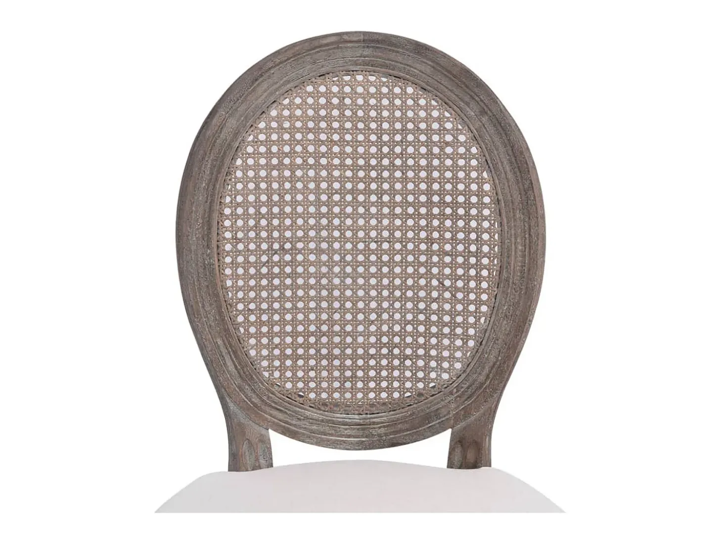 Sillas de comedor 4 unidades tela color crema