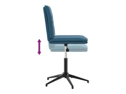 Sillas de comedor 6 unidades terciopelo azul
