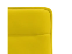 Sillas de comedor 6 unidades terciopelo amarillo