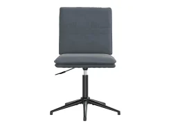 Sillas de comedor 2 unidades terciopelo gris oscuro