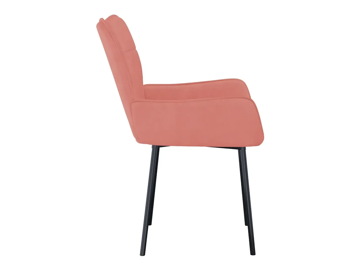 Sillas de comedor 2 unidades terciopelo rosa