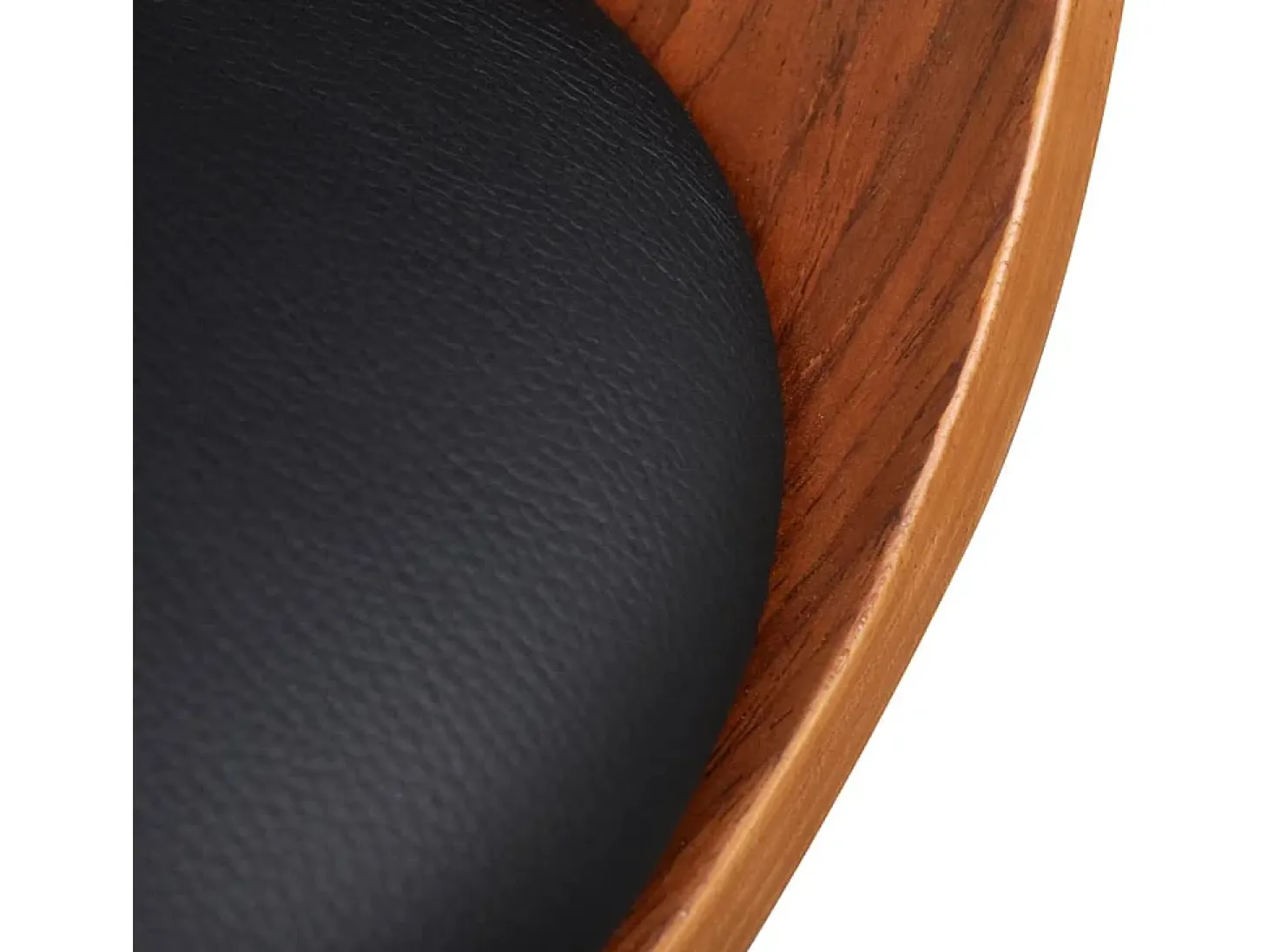 Sillas de comedor 6 unidades madera curvada y cuero sintético