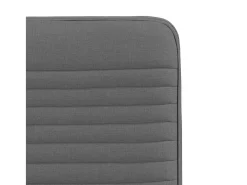 Sillas de comedor 2 unidades tela gris oscuro