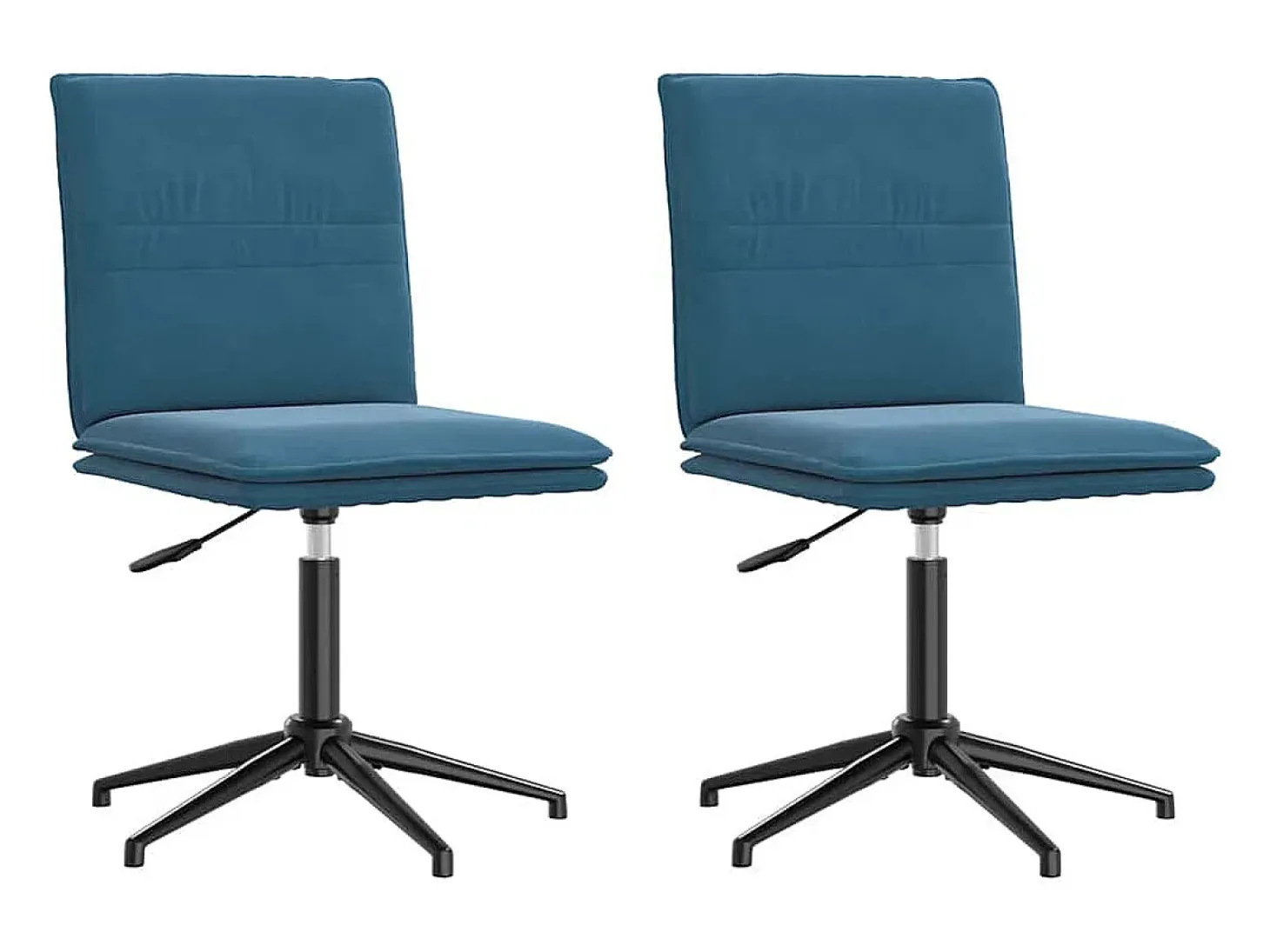 Sillas de comedor 2 unidades terciopelo azul
