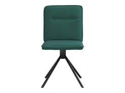 Sillas de comedor 4 unidades tela verde oscuro