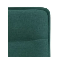 Sillas de comedor 4 unidades tela verde oscuro