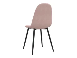 Sillas de comedor 2 unidades de terciopelo rosa