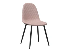 Sillas de comedor 2 unidades de terciopelo rosa
