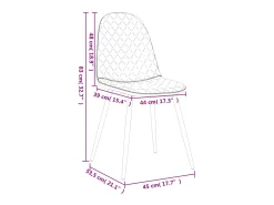 Sillas de comedor 2 unidades de terciopelo rosa