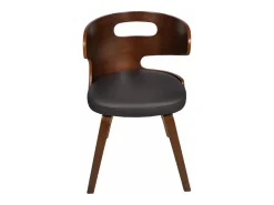 Sillas de comedor 6 unidades cuero sintético marrón