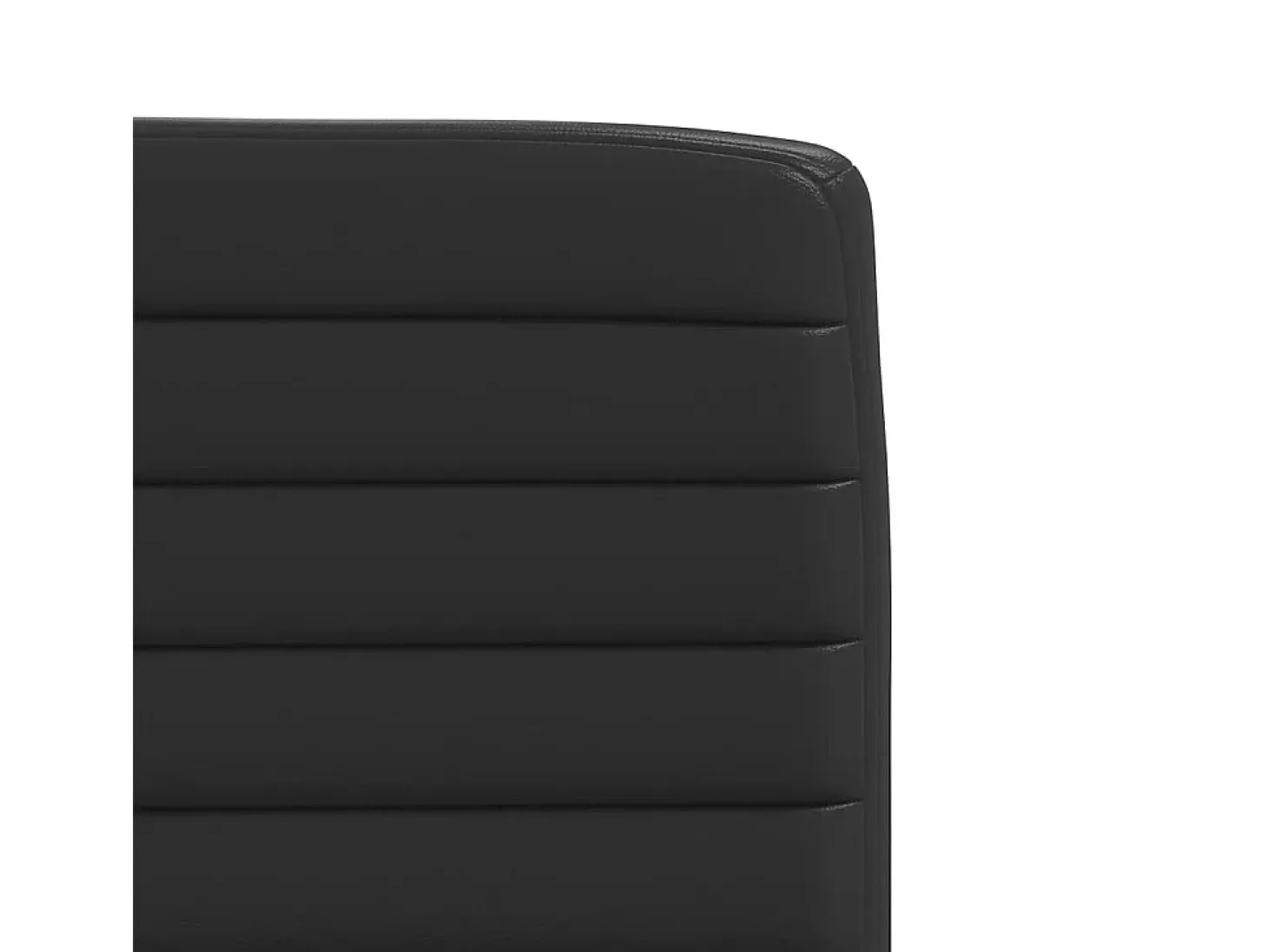 Sillas de comedor 2 unidades cuero sintético negro