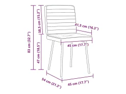 Sillas de comedor 2 unidades cuero sintético negro