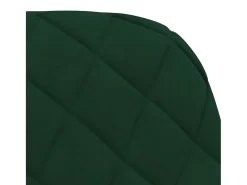 Sillas de comedor 2 unidades terciopelo verde oscuro