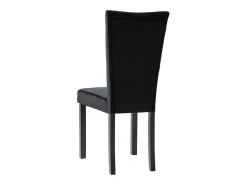 Sillas de comedor 2 unidades terciopelo negro