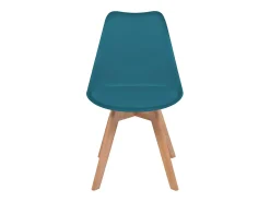 Sillas de comedor 4 unidades plástico turquesa
