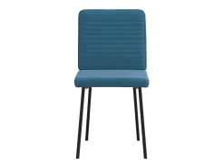 Sillas de comedor 4 unidades terciopelo azul