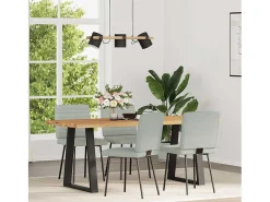 Sillas de comedor 4 unidades terciopelo gris claro